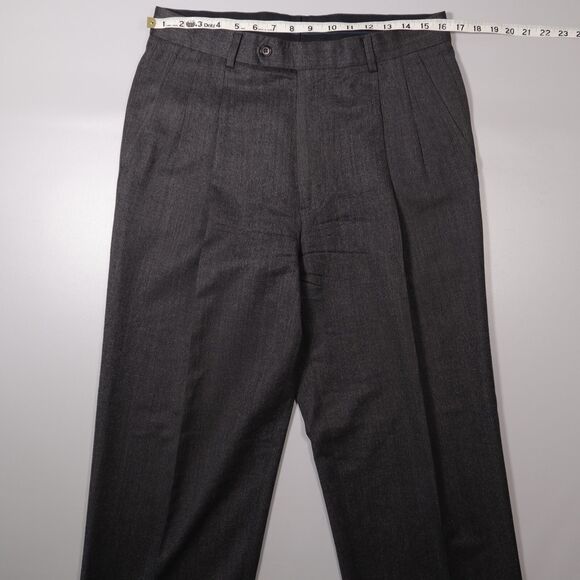 Brooks Brothers Vitale Barberis Canonico Wool Pants Made in Canada Mens 33x27 - Picture 6 of 10